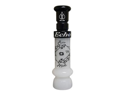 Echo Calls Ace in The Hole Single Reed Duck Call, Pearl/Black - 90023
