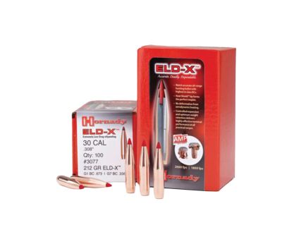 Hornady ELD-X .30 200 gr BT Rifle Bullet, 100/box - 3076
