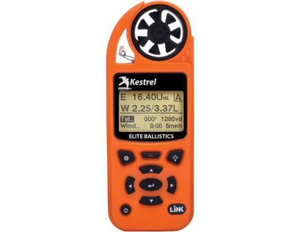 Kestrel Kestrel 5700 Elite 100' Waterproof Shock Resistant Weather Meter w/ Applied Ballistic and Link, Blaze Orange - 0857ALBLZ