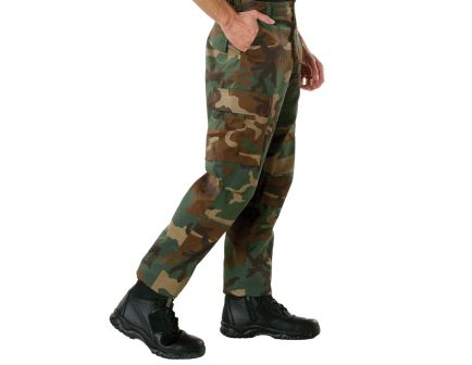 Rothco Camo Tactical Bdu Pants - Woodland Camo, X-Small - Short
