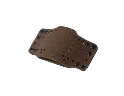 Limbsaver CrossTech Leather Ambidextrous IWB/OWB Clip-On Gun Holster, Dark Brown - 12522