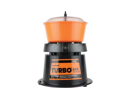 Lyman Turbo 600 POP-TOP 3 Pint 8" Bowl 115 V Polymer Case Tumbler, Black/Orange - 7631306