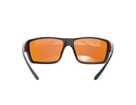 Magpul Industries Summit Wraparound Eyewear, Polarized Rose/Blue Mirror Lens, Matte Gray Frame - MAG1023-930