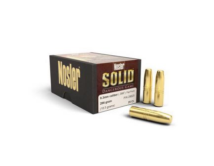 Nosler Solid 9.3mm 286 gr FBSP Rifle Bullet, 25/box - 29825