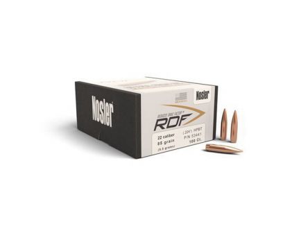 Nosler RDF .22 85 gr HPBT Rifle Bullet, 100/box - 53441