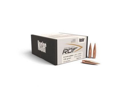 Nosler RDF 6.5mm 130 gr HPBT Rifle Bullet, 500/box - 54722