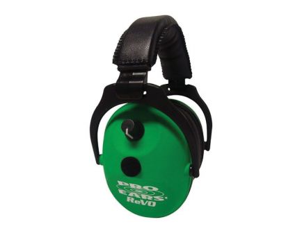 Pro Ears ReVO 25 dB Over the Head Hearing Protection Electronic Earmuff, Neon Green - ER300NG