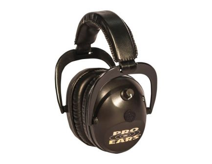 Pro Ears Predator Gold 26 dB Over the Head Electronic Earmuff, Black - GSP300BLK