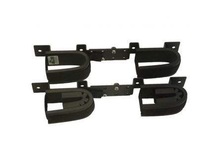 Ranger Rugged Gear Black Steel Double Hook Adjustable Screw Mount Holder - 10065
