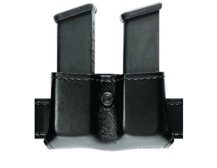 Safariland 079 Slimline Open Top Double Magazine Pouch, Plain Black - 079-18-6
