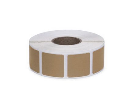 Action Target Law Enforcement 0.875" Square Self-Adhesive Target Bullet Hole Repair Paster, Brown, 1000/box - PAST/BR
