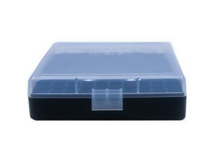 Berrys Bullets 001 .380 ACP/9mm 100 Round Flip-Top Ammo Box, Clear/Black - 87412