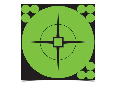 Birchwood Casey Target Spots 6" Self-Adhesive Crosshair Design Target, Green, 10/pack - 33936