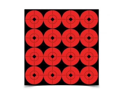 Birchwood Casey Target Spots 1.5" Self-Adhesive Bullseye Target, Orange, 10/pack - 33904