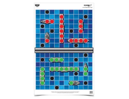 Birchwood Casey EZE-Scorer 23" x 35" Battle At Sea Target, Blue, 5/pack - 37046