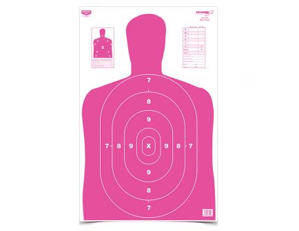 Birchwood Casey EZE-Scorer 23" x 35" Silhouette BC27 Practice Target, Pink, 5/pack - 37039