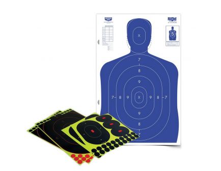 Birchwood Casey Shoot-N-C 12" x 18" Self-Adhesive Silhouette Kit, Black/Blue - 34602