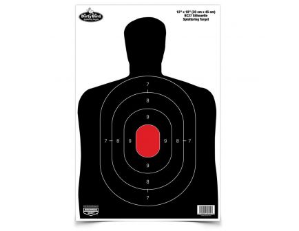 Birchwood Casey Dirty Bird 12" x 18" Silhouette BC27 Splatter Target, Black, 8/pack - 35707