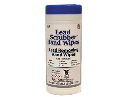 Birchwood Casey Lead Scrubber Hand Wipes, 8" x 6", 40/pack - 32440