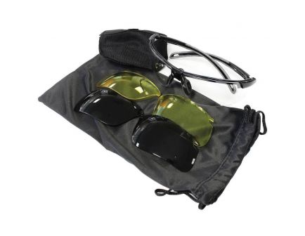 Birchwood Casey Convert Changeable Shooting Glasses 3 Lens Kit, Clear/Yellow/Smoke Lens - 43453