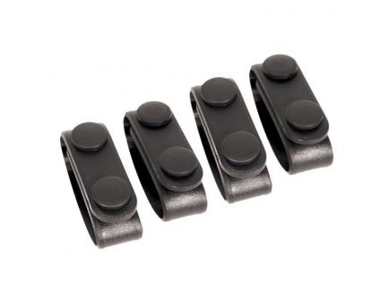 Blackhawk Molded Belt Keeper for 2" and 2.25" Duty Belts, Black, 4/pack - 44B300BK