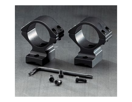 Browning 1" Aluminum Alloy 2-Piece Integrated Scope Ring, Gloss Black - 12395