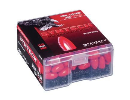 Federal Syntech 9mm 115 gr TSJFN Handgun Bullet, 100/pack - AE9SJCB1