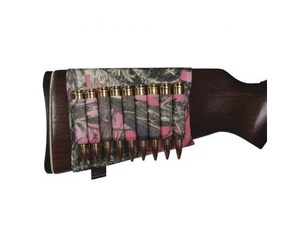 GrovTec 9 Shell Rifle Buttstock Ammo Holder, TrueTimber Conceal Dark Pink - GTAC74