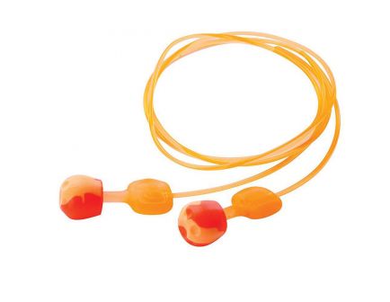 Howard Leight Trustfit 27 dB Corded Ear Plug, Orange/Yellow, 3 Pair/pack - R02237