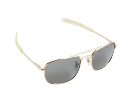 CampCo Humvee Pilot Sunglasses, Gray Lens - HMV-52B-GOLD
