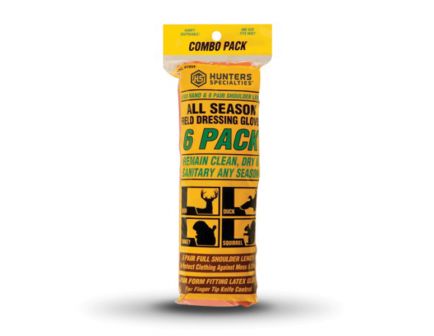 Hunter's Specialties Field Dressing Gloves Combo Pack, White - 01059