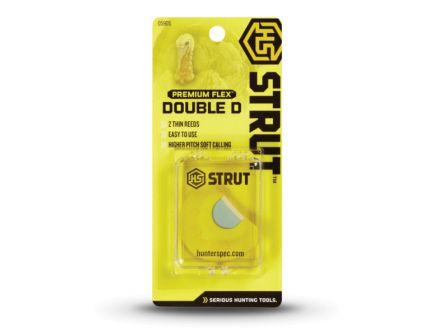 Hunter's Specialties H.S Strut Double D, Premium Flex Diaphragm Turkey Call, Yellow/White - 05905