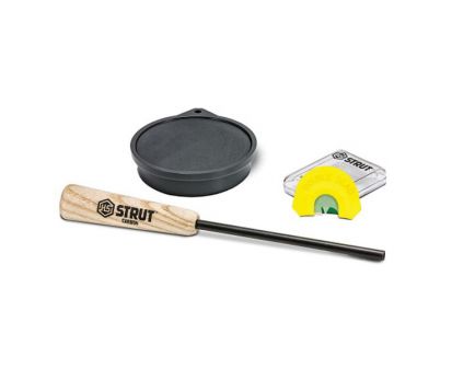 Hunter's Specialties H.S Strut Lil' Deuce 2 Double Slate Over Glass w/ Diaphragm Call, Black/Gray - 07099