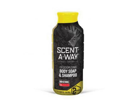 Hunter's Specialties Scent-A-Way Bio-Strike Odor Eliminator Body Wash and Shampoo, 12 oz Bottle - 100089