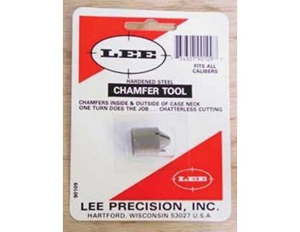 Lee Precision Hardened Steel Universal Chamfer Tool, Gray, for .50 BMG Cartridge - 90109
