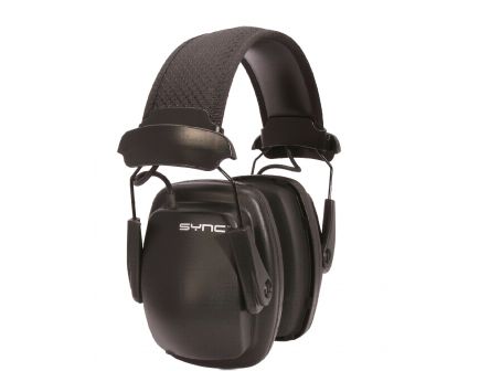 Howard Leight Sync Stereo 25 dB Hearing Protector Electronic Earmuff, Black - 1030110