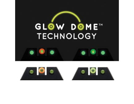 Night Fision Glow Dome #6 Front Night Sight for Sig Sauer P-Series Pistols, Green with Yellow Outline - SIG175001GDPYGXX