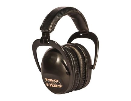 Pro Ears Ultra Sleek 26 dB Over the Head Passive Earmuff, Black - PEUSB