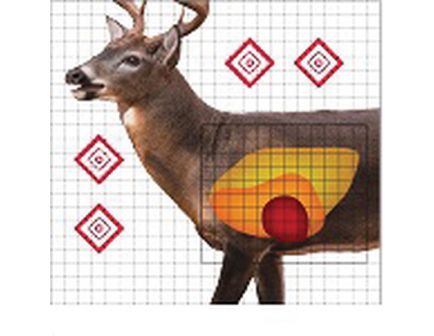 ProShot Splatter Shot 25" x 25" Life-Size Whitetail Deer Sight-in Target, 5/pack - WDSI-5PK