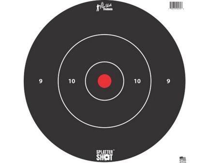 ProShot Splatter Shot 12" Bullseye Target, Black/White, 12/pack - 12B-WHTE-TG-12PK