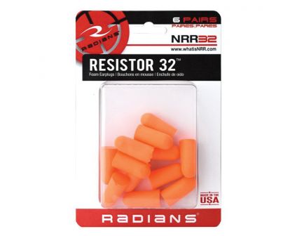 Radians 32 dB Corded Ear Plug, Orange - FP8000BP