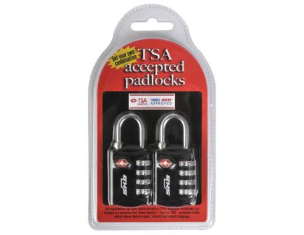 SKB Cases TSA Combination Padlock, Universal, Black, 2/pack - 1SKBPDL