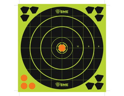 SME 8" Round Splatter Target, Black, 6/pack - SME-TRG-8RS