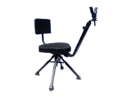 Benchmaster 4-Leg Ground Blind Chair, Black - BMGBSC2