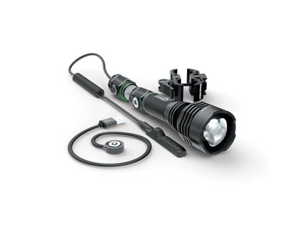 iProtec O2 Beam 400/40/400 lm LED Rechargeable Long Range Firearm Light, Black - 6689