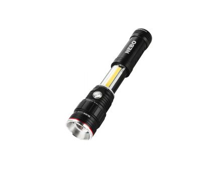 iProTec Slyde King Flashlight and Hands Free Work Light Combo, 500 Lumens White LED Light, Rechargeable Lithium-Ion Battery, Aluminum, Black - 6804