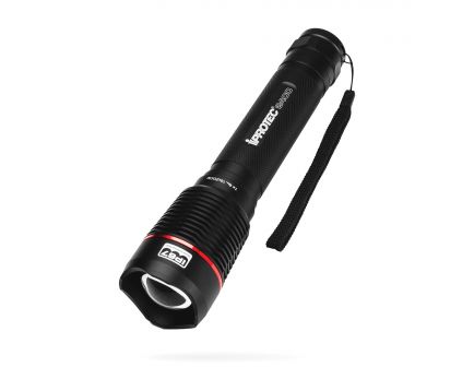 iProtec Outdoorsman 2400 lm LED Water-Resistant Dustproof Ultra-Bright Handheld Flashlight, Black - 6693