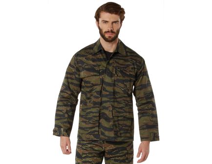 Rothco Twill Bdu Shirt - Tiger Stripe Camo, 2X-Large