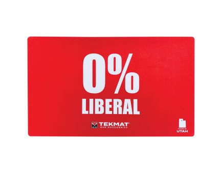 TekMat Zero Percent Liberal Door Mat, 42" W x 25" H x 0.125" T, Red - 42-LIBERAL