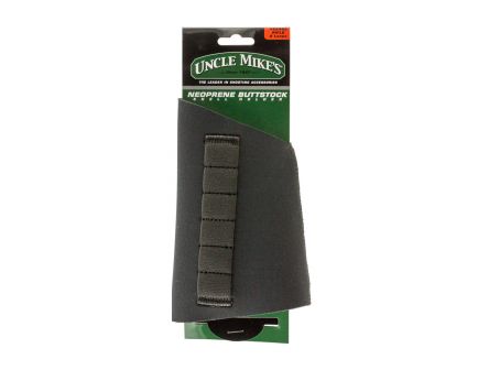 Uncle Mikes Buttstock Shell Holder, Rifle, 6 Rounds, Neoprene, Black - 88483
